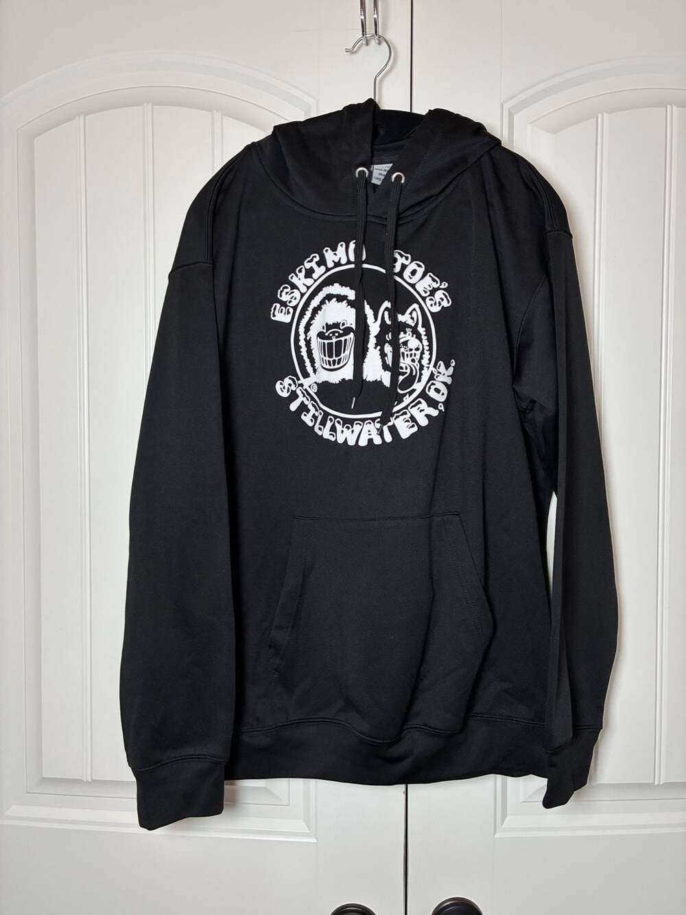 Eskimo Joe's Stillwater OK Black Graphic Hoodie medium